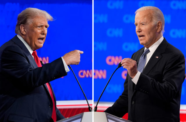 Debata Biden vs. Trump: Prezident niekedy mrmlal a stratil svoj myšlienkový pochod, jeho rival šíril lži (foto)