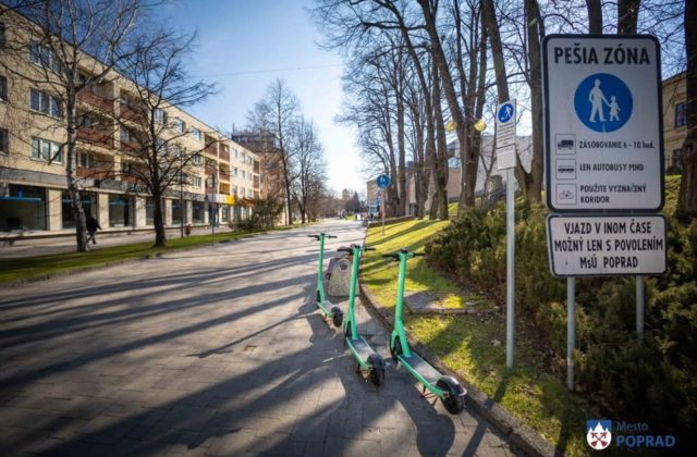 V Poprade spustili službu zdieľaných elektrických kolobežiek, majú priniesť pozitíva