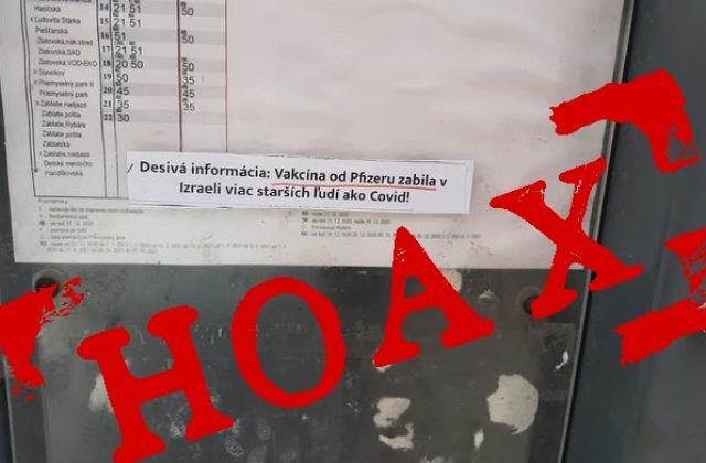 Vakcína od Pfizeru zabila údajne v Izraeli viac ľudí ako samotný koronavírus, polícia vyvracia ďalší hoax