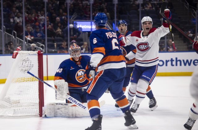 Slafkovský dvakrát asistoval, jeho Montreal Canadiens však podľahli tímu New York Islanders po nájazdoch (video)