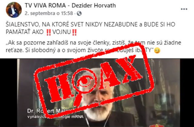 Video šírilo na sociálnej sieti hoax o vyvolaní ADE syndrómu, malo ho spôsobiť očkovanie proti koronavírusu