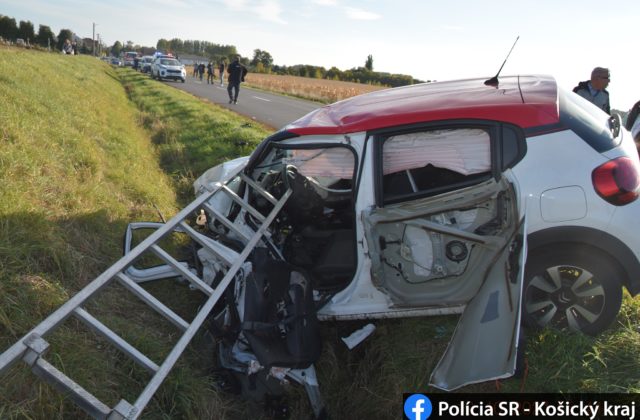 Vodič prešiel náhle do protismeru a zrazil sa s nákladiakom, čelný náraz neprežil (foto)