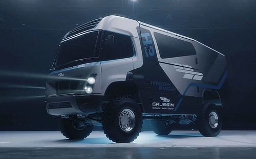 Gaussin H2 Racing je prvý vodíkový súťažný kamión na svete. S dizajnom Pininfarina