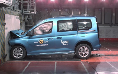 Volkswagen Caddy v sprísnených testoch Euro NCAP bodoval naplno