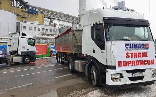 Protest dopravcov a poľnohospodárov začne na Valentína