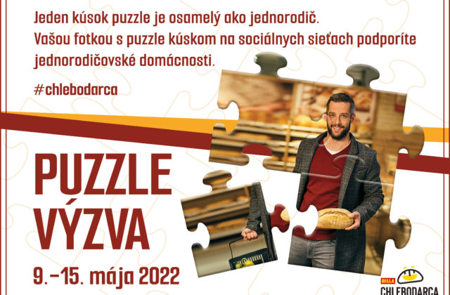 Povedzte osamelým mamám a otcom, že to zvládnu. BILLA ľuďom vyhlasuje Puzzle výzvu na podporu jednorodičov