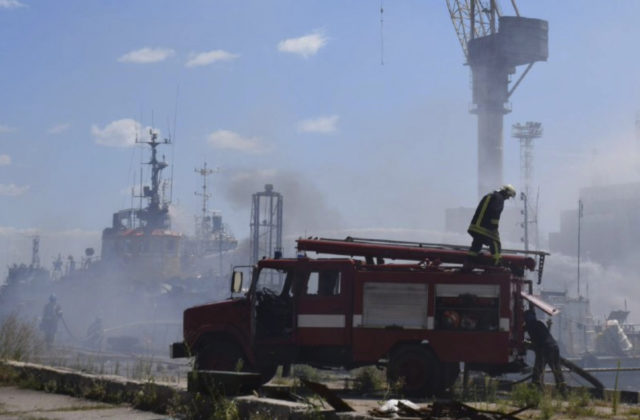 Rusi podľa Britov opäť fabulujú, v Odese nepotopili ukrajinskú vojnovú loď plnú vojenského arzenálu