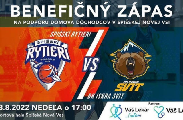 Benefičný basketbalový zápas v Spišskej novej vsi má pomôcť domovu dôchodcov po požiari