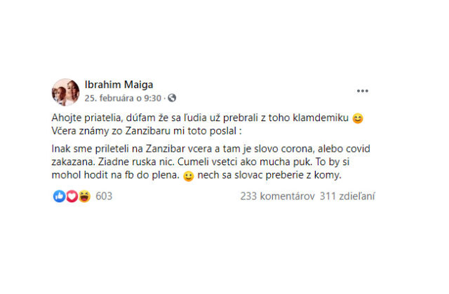 Spevák Ibrahim Maiga zľahčuje pandémiu koronavírusu, polícia upozornila na jeho statusy z Facebooku