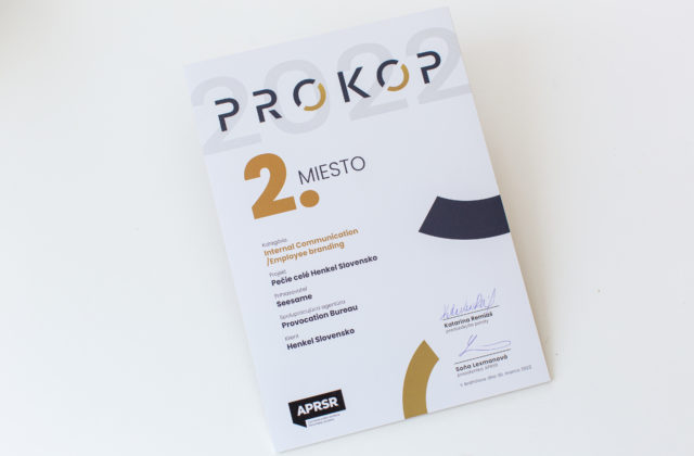 Kampaň Pečie celé Henkel Slovensko bodovala v prestížnej komunikačnej súťaži Prokop