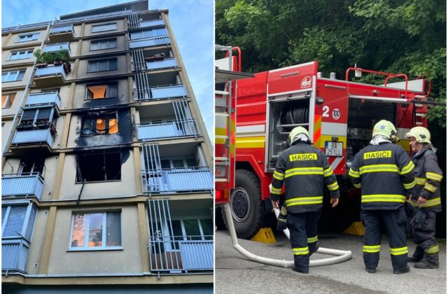 V Bratislave horel byt, desiatky ľudí evakuovali a niekoľkí skončili v nemocnici (foto)