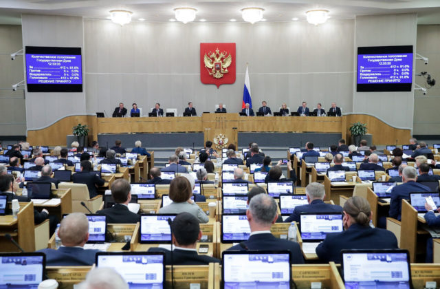 Dolná komora ruského parlamentu predbežne schválila anulovanie ratifikácie zákazu jadrových skúšok