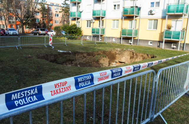 Sídlisko Zornička preskúmajú georadarom, pre prepadnutú zem vyhlásili mimoriadnu situáciu (foto)