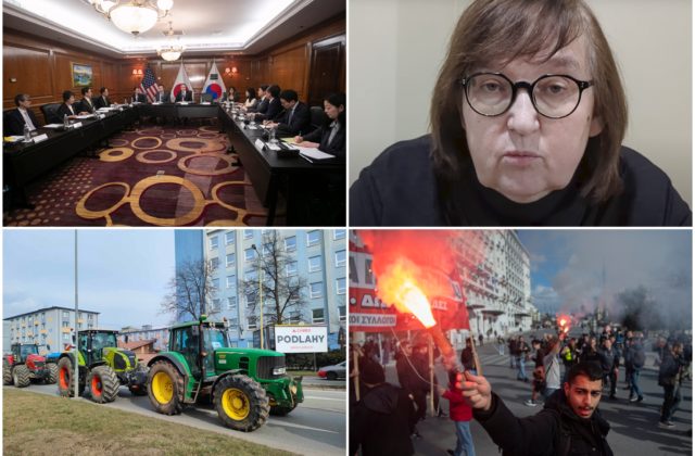 Top foto dňa (22. február 2024): Traktory v uliciach, stretnutie ministrov zahraničia v Riu aj matka Navaľného