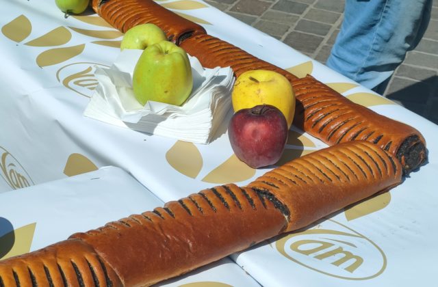 Košičania si pochutili na viac než 90 metrovom makovníku, číslo tiež odkazuje na Schusterovo jubileum (video+foto)