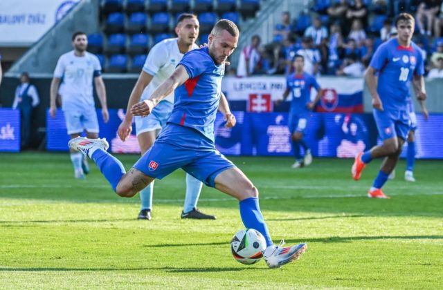 Slováci v príprave na ME vo futbale zdolali výber San Marína 4:0, víťazný gól strelil debutant Rigo (video)