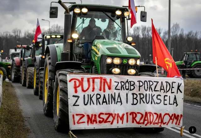 Zúfalí poľskí poľnohospodári žiadajú ruského prezidenta o pomoc