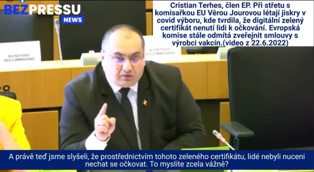 Eurokomisárka Jourová dostala od rumunského poslanca Terhesa riadny náklad (VIDEO)